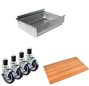 Drawers, Casters, Table Tops and Accessories