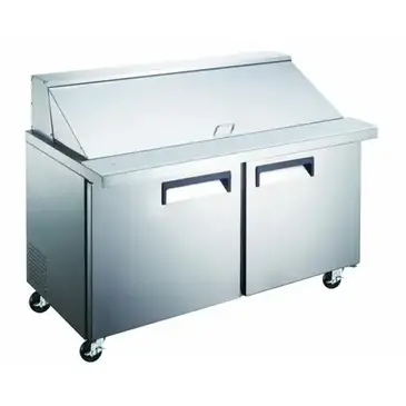 Admiral Craft GRSLM-2D Refrigerated Counter, Mega Top Sandwich / Salad Un