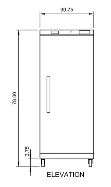 Arctic Air AWR25 Refrigerator, Reach-in