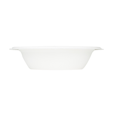 Bagasse Bowl, 12 oz, White, Paper, (1000/Case), Karat KE-BBR12-1C