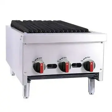 BakeMAX BACGG18-2 Charbroiler, Gas, Countertop