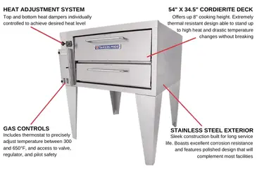 Bakers Pride 451 Pizza Bake Oven, Deck-Type, Gas