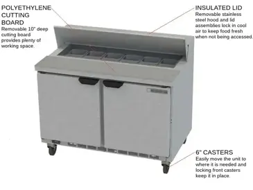 Beverage Air SPE48HC-12 Refrigerated Counter, Sandwich / Salad Unit