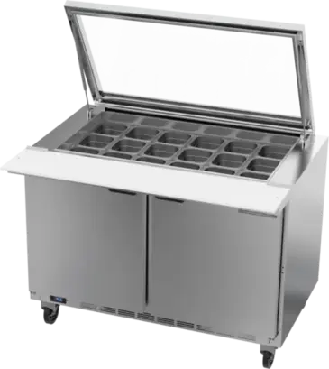 Beverage Air SPE48HC-18M-STL Refrigerated Counter, Mega Top Sandwich / Salad Un