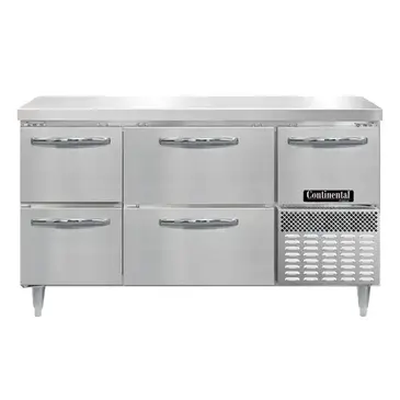 Continental Refrigerator DFA60NSS-D Freezer Counter, Work Top