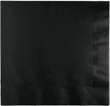 CONVERTING Beverage Napkin, 10x10, Black, 2Ply, (200/Pack) Creative Converting 25-9134