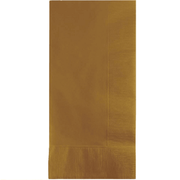 CONVERTING Dinner Napkin, 16" x 16", Gold, Paper, 2 Ply, (100/Pack) Creative Converting 273276