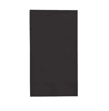 CONVERTING Dinner Napkin, 16" x 16", Black, 2 Ply, (100/Pack), Creative Converting 27-9134