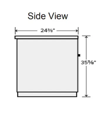 Falcon ABB-48 Back Bar Cabinet, Refrigerated