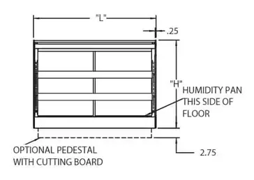 Federal Industries CH2428 Display Case, Hot Food, Countertop