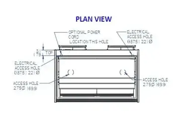 Federal Industries ITR4826 Display Case, Refrigerated, Drop In