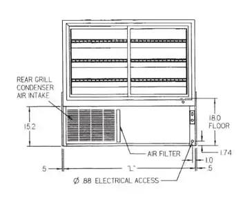 Federal Industries SGR3148 Display Case, Refrigerated Bakery