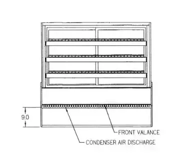 Federal Industries SGR3148 Display Case, Refrigerated Bakery