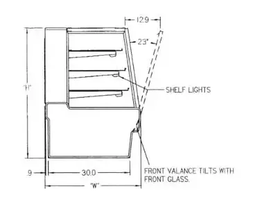 Federal Industries SGR3648 Display Case, Refrigerated Bakery