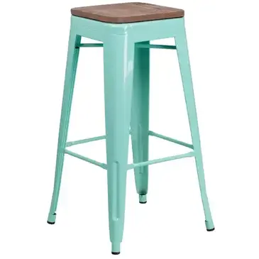 Flash Furniture ET-BT3503-30-MINT-WD-GG Bar Stool, Stacking, Indoor