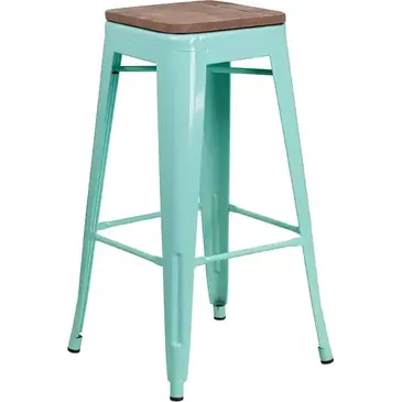 Flash Furniture ET-BT3503-30-MINT-WD-GG Bar Stool, Stacking, Indoor