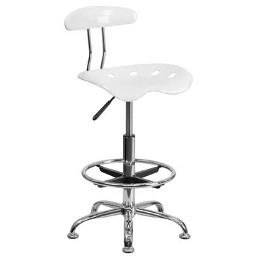 Flash Furniture LF-215-WHITE-GG Work Stool