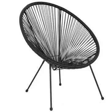 Flash Furniture TLH-094-BLACK-GG Chair, Lounge, Outdoor