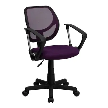 Flash Furniture WA-3074-PUR-A-GG Chair, Swivel