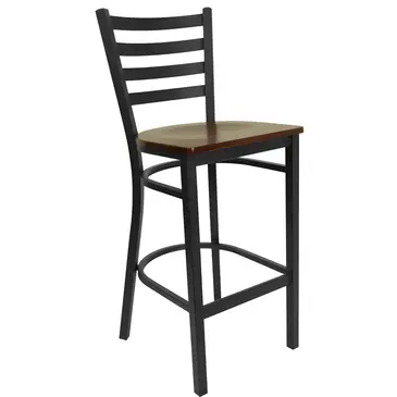 Flash Furniture XU-DG697BLAD-BAR-MAHW-GG Bar Stool, Indoor