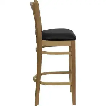 Flash Furniture XU-DGW0008BARVRT-NAT-BLKV-GG Bar Stool, Indoor