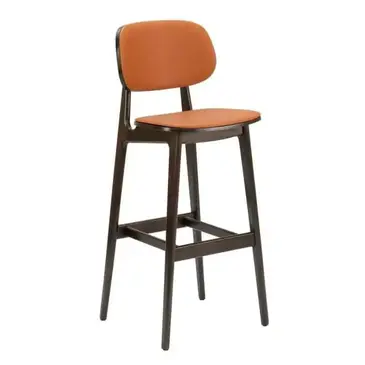 Florida Seating FLS-22B UPH SEAT/ WOOD BACK GR3 Bar Stool, Indoor