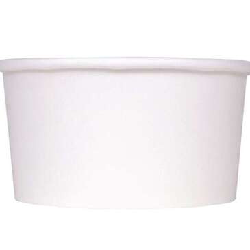 Food Container, 6 oz, White, Paper, (1,000/Case), Karat C-KDP6W