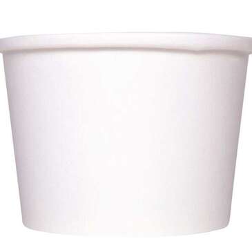 Food Container, 8 oz, White, Paper, (1,000/Case), Karat C-KDP8W