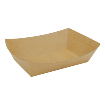 Food Tray, 2 Lb, Kraft, Paper, (1000/Case), Karat FP-FT200K