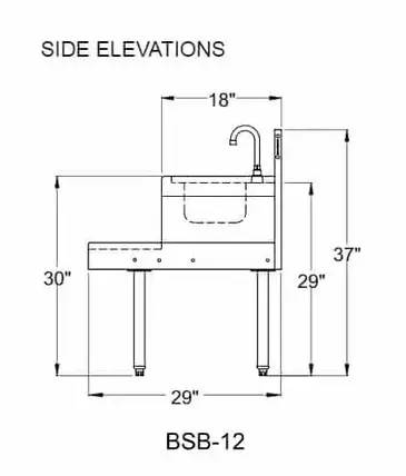 Glastender BSB-12 Underbar Blender Station