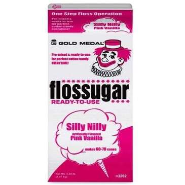 GOLD MEDAL Floss Sugar, 52 oz, Pink Vanilla, Cotton Candy, Gold Medal 3202