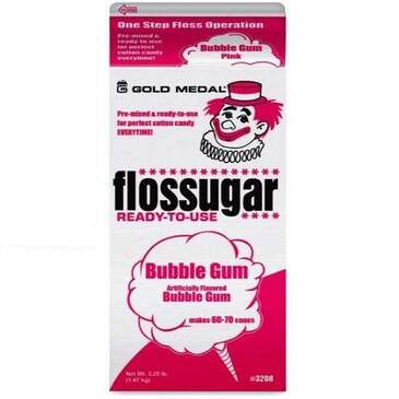 GOLD MEDAL Bubble Gum Floss Sugar, 1/2-Gal, Gold Medal 3208