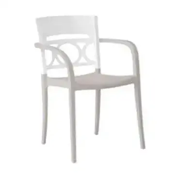 Grosfillex US655096 Chair, Armchair, Stacking, Outdoor