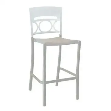 Grosfillex UT456096 Bar Stool, Stacking, Outdoor