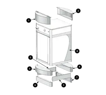 Hatco FDWD-INSET2 Display Case, Parts & Accessories