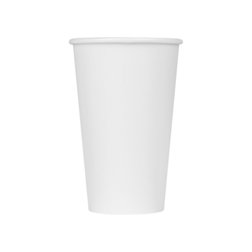 Hot Cup, 16 oz, White, Paper, (1000/Case), Karat C-K516WU