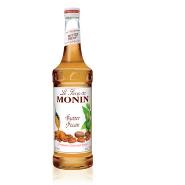 HOUSTONS / LIBBEY Butter Pecan Syrup, 25.4oz, Light Brown, Glass Bottle, Monin M-AR258A