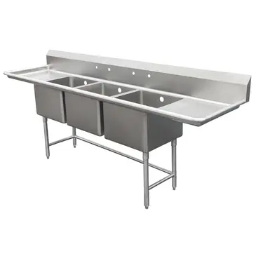 IMC/Teddy SCS-34-1620-30RL Sink, (3) Three Compartment