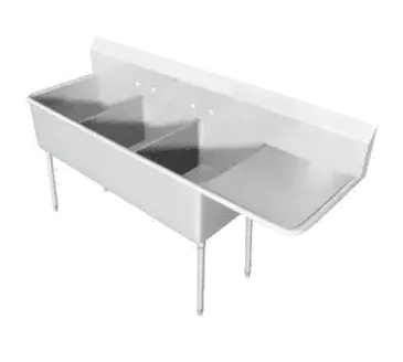 IMC/Teddy SCS-34-2020-24L Sink, (3) Three Compartment