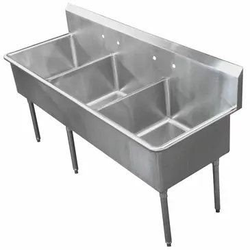 IMC/Teddy SCS-36-1620 Sink, (3) Three Compartment