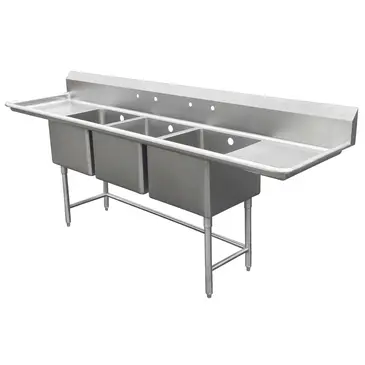 IMC/Teddy SCS-36-2020-30RL Sink, (3) Three Compartment