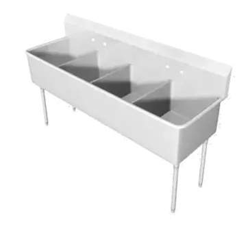 IMC/Teddy SCS-44-2028 Sink, (4) Four Compartment