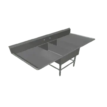 John Boos 2PB14314-2D18 Sink, (2) Two Compartment