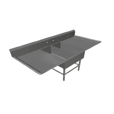 John Boos 2PB14314-2D18 Sink, (2) Two Compartment