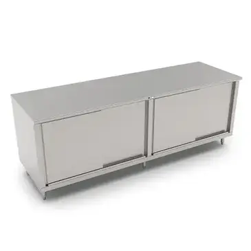 John Boos 4CS4-3696 Work Table, Cabinet Base Sliding Doors