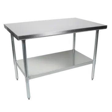 John Boos FBLG6018 Work Table,  54" - 62", Stainless Steel Top