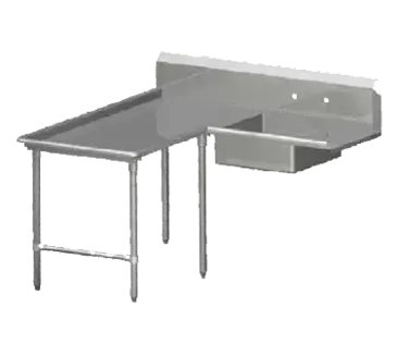 John Boos SDT6-I6072GBK-L Dishtable, Soiled "L" Shaped