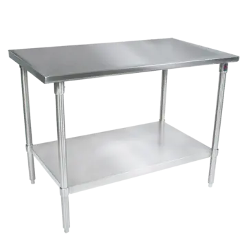 John Boos ST4-30120SSK Work Table, 109" - 120", Stainless Steel Top