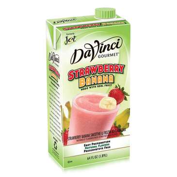 KERRY (DAVINCI GOURMET) Strawberry Banana Smoothie Mix, 64 oz, DaVinci JT02607