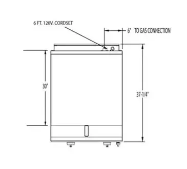 Lang Manufacturing 260ZTD Griddle, Gas, Countertop